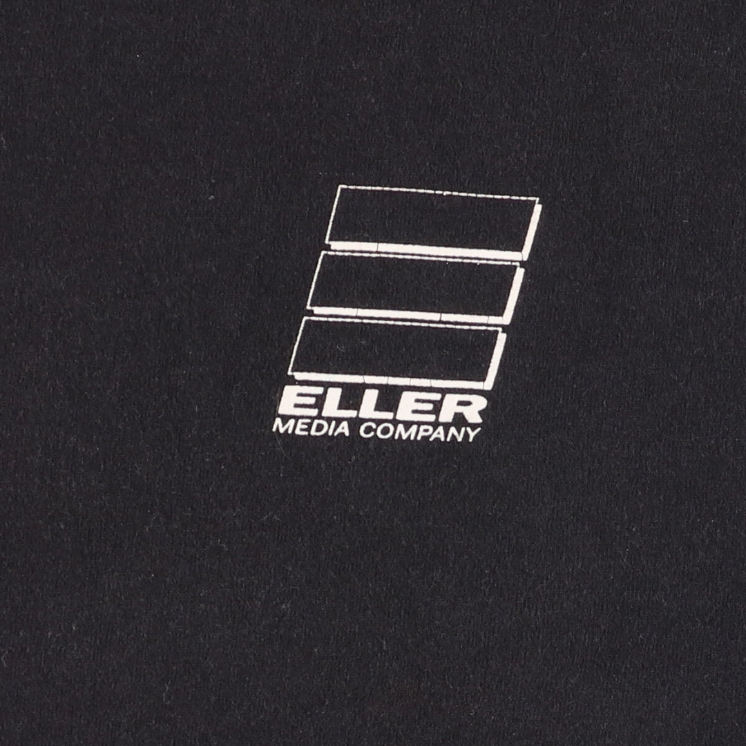 Vintage 90'S Fruit of the Loom Eller Media Company Advertising T-Shirt, Men's XL cotton black type Vintage Second Hand