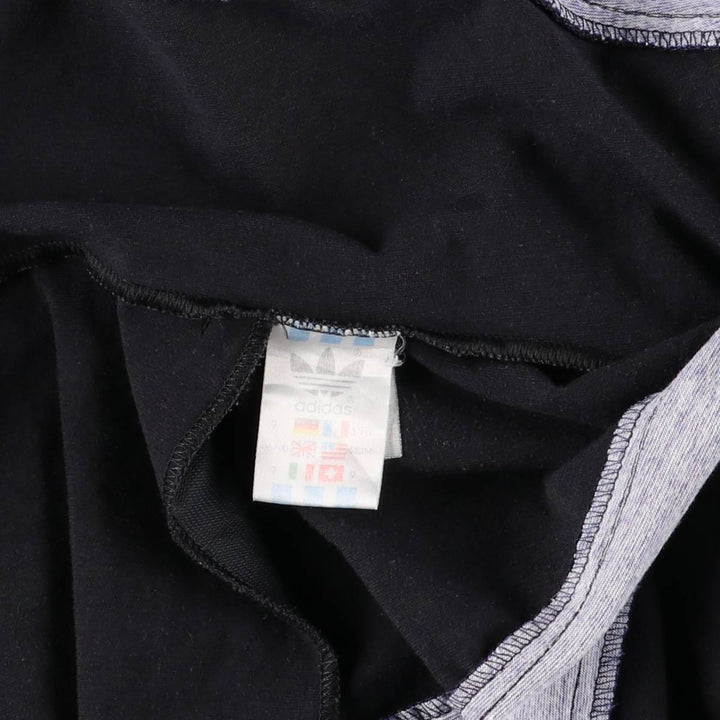 Vintage 80s-90'S Adidas Velour Jersey Track Jacket, Men's, Size XXL polyester black type Vintage Second Hand