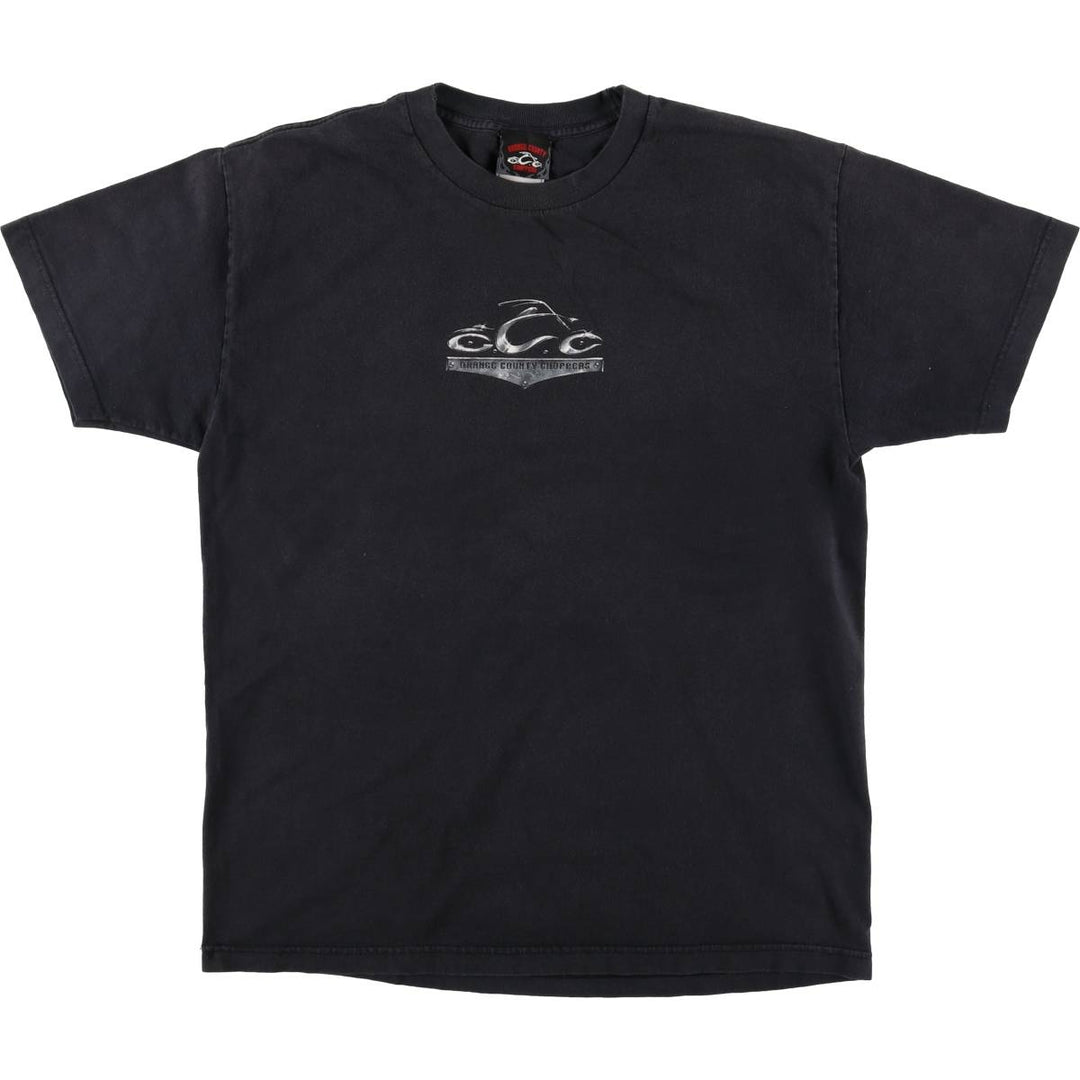 2000'S Orange County Choppers Motorcycle T-Shirt, Made in USA, Men's Size L cotton black type Vintage Second Hand