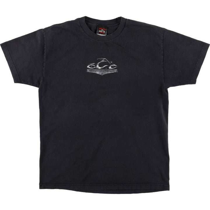 2000'S Orange County Choppers Motorcycle T-Shirt, Made in USA, Men's Size L cotton black type Vintage Second Hand