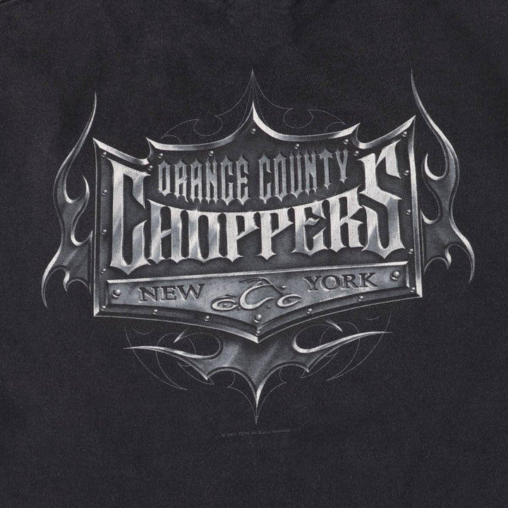 2000'S Orange County Choppers Motorcycle T-Shirt, Made in USA, Men's Size L cotton black type Vintage Second Hand