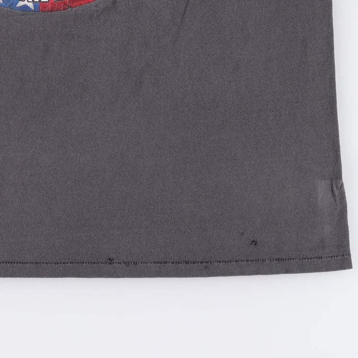 2000'S AllSport Eagle Pattern Stars and Stripes Motorcycle T-Shirt, Men's XL cotton Charcoal Vintage Second Hand
