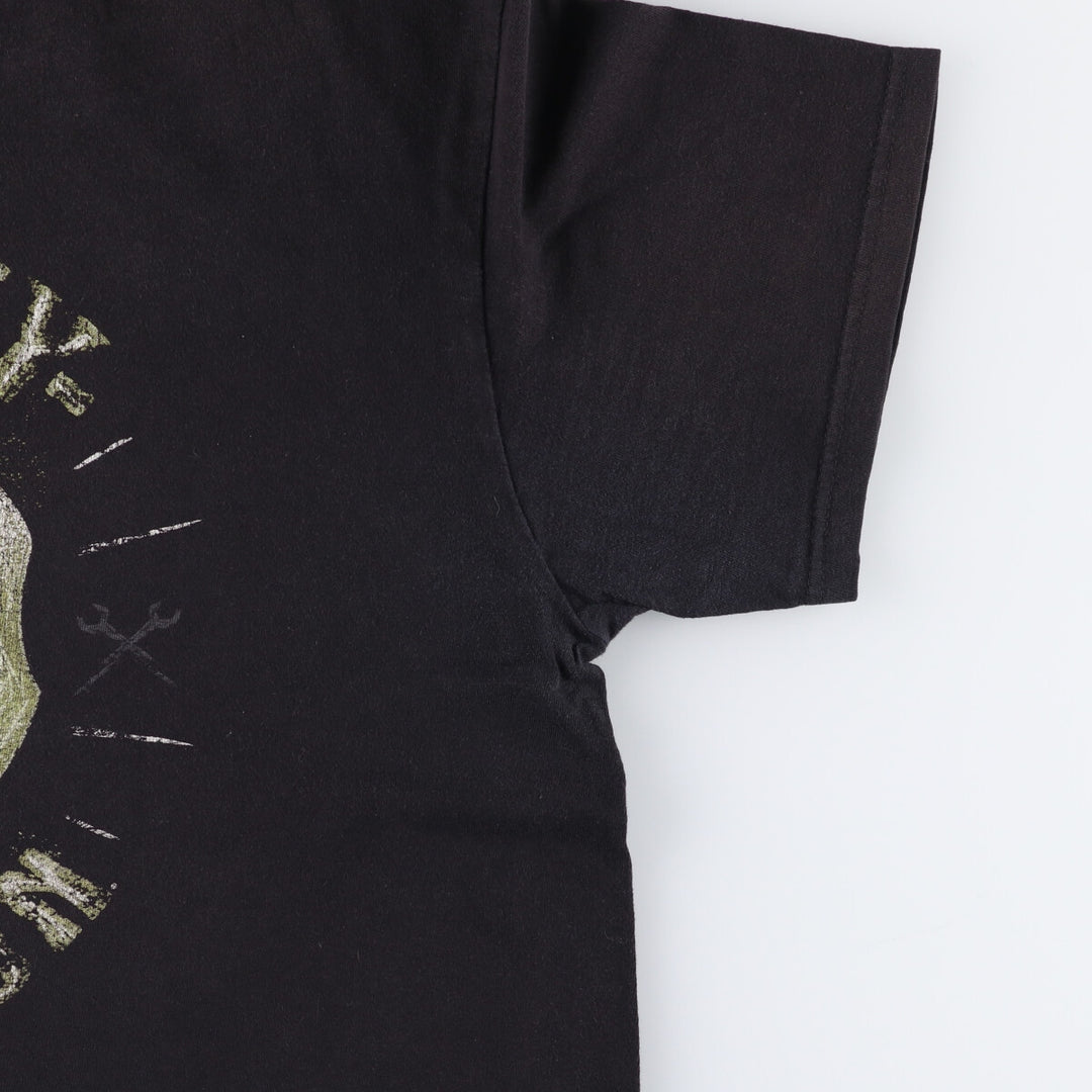 Harley-Davidson Skull Pattern Motorcycle Bike T-shirt Men's XL cotton black type Vintage Second Hand
