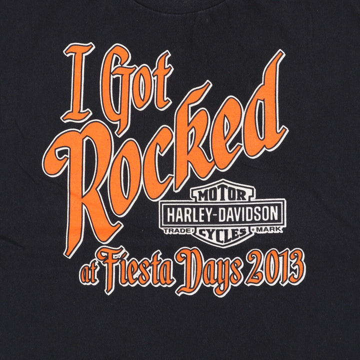 Harley-Davidson Motorcycle Bike T-shirt, Men's XL size cotton black type Vintage Second Hand