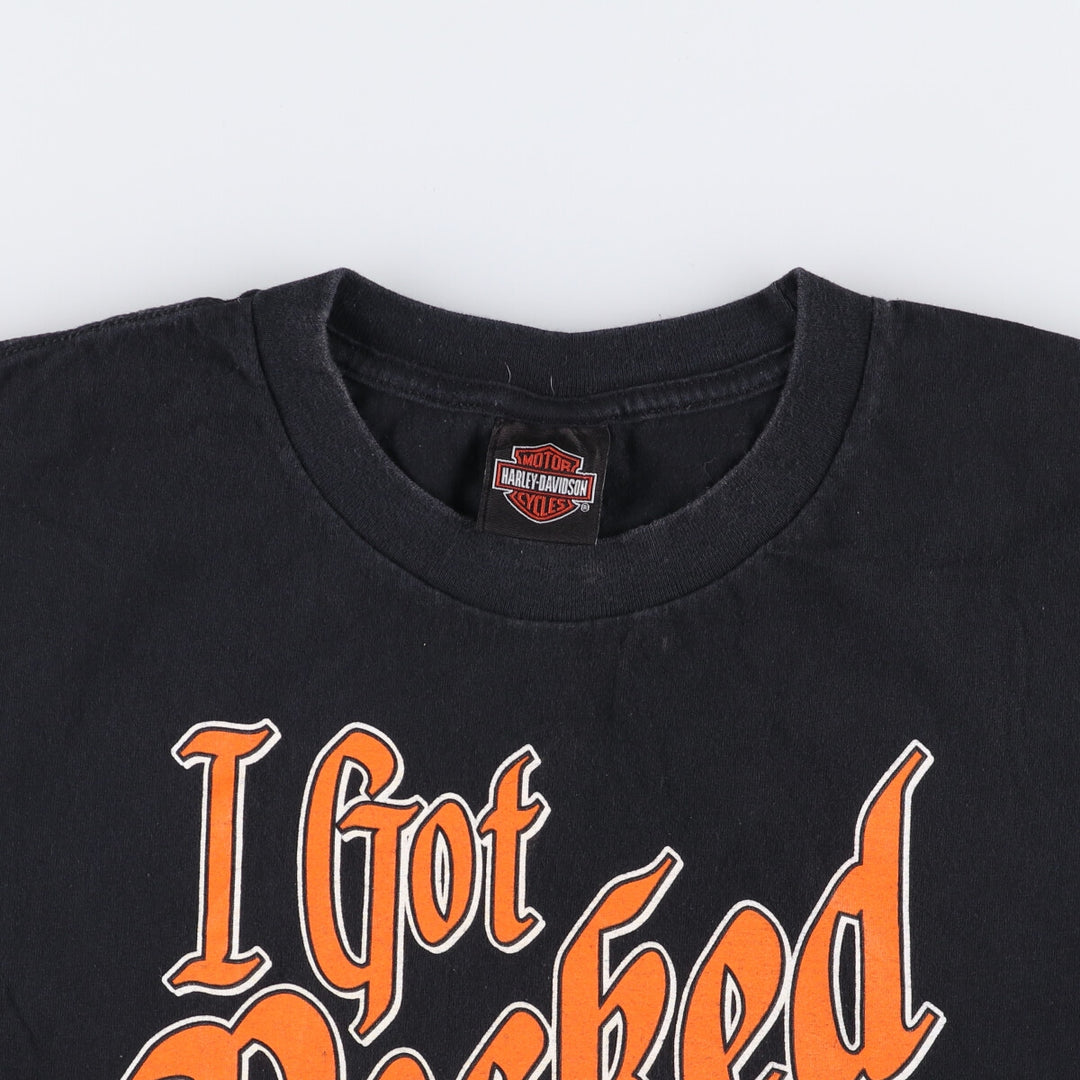Harley-Davidson Motorcycle Bike T-shirt, Men's XL size cotton black type Vintage Second Hand