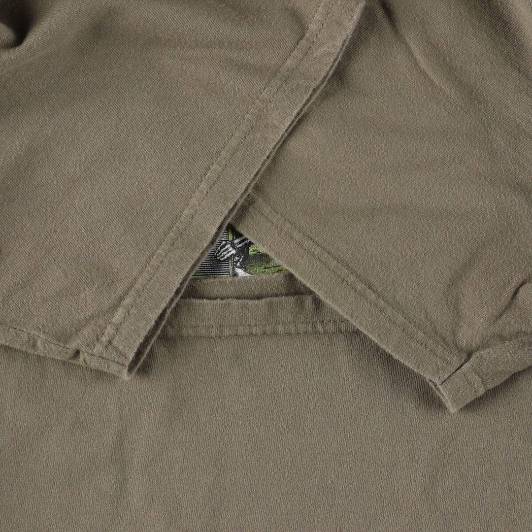 Harley-Davidson Motorcycle Bike T-shirt, Men's XL size cotton Khaki type Vintage Second Hand