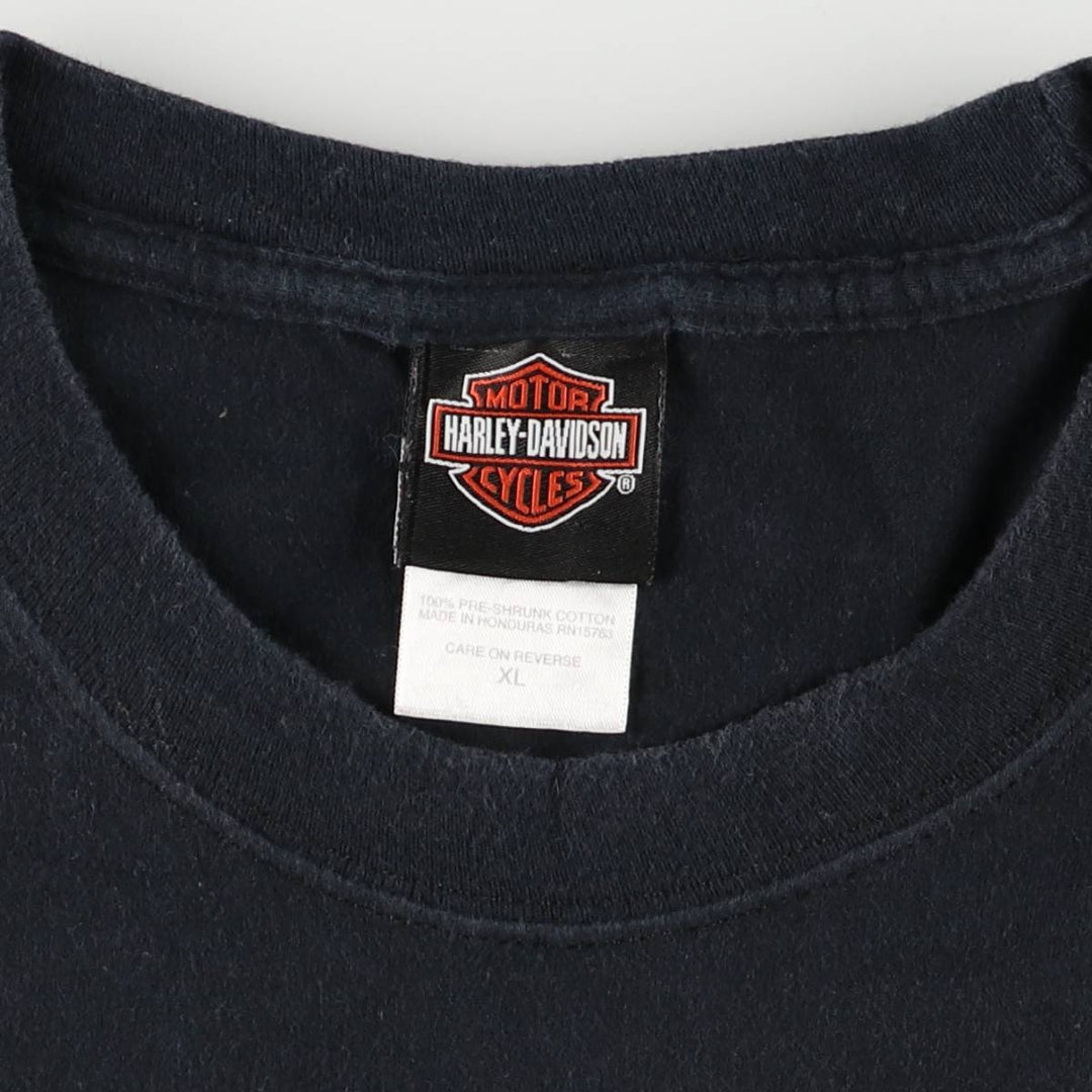 Harley-Davidson Motorcycle Bike T-shirt, Men's XL size cotton black type Vintage Second Hand