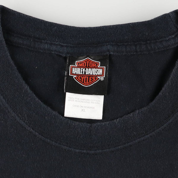 Harley-Davidson Motorcycle Bike T-shirt, Men's XL size cotton black type Vintage Second Hand