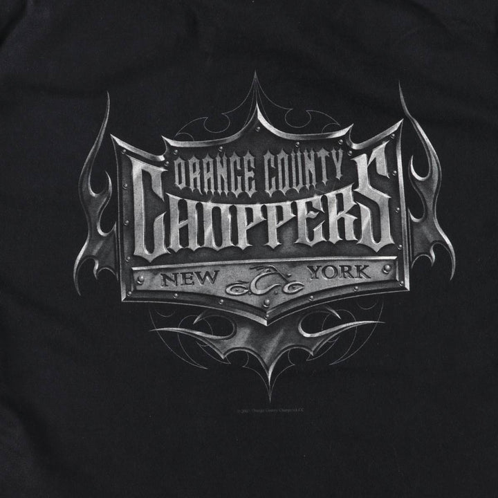 2000'S Alstyle Orange County Choppers Motorcycle Bike T-Shirt, Made in USA, Men's Size L cotton black type Vintage Second Hand