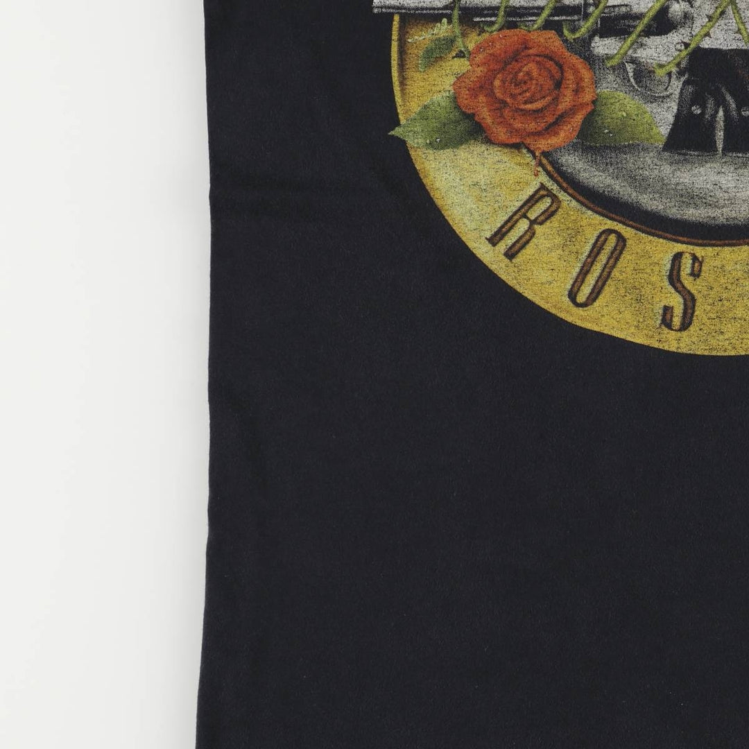 Guns N' Roses Band T-shirt, Men's M size cotton black type Vintage Second Hand
