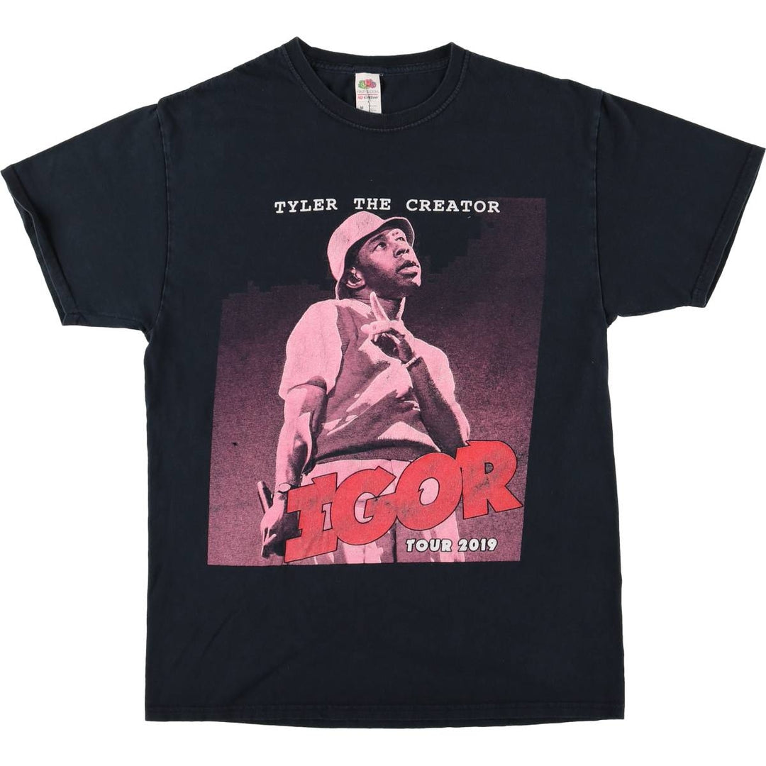 Tyler, The Creator Rap T-shirt, Men's Size Medium cotton black type Vintage Second Hand