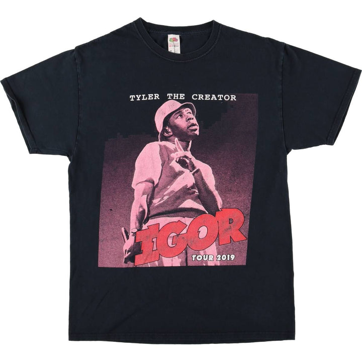 Tyler, The Creator Rap T-shirt, Men's Size Medium cotton black type Vintage Second Hand
