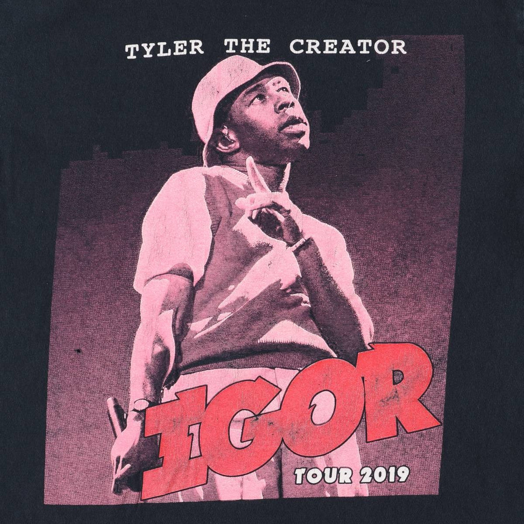 Tyler, The Creator Rap T-shirt, Men's Size Medium cotton black type Vintage Second Hand