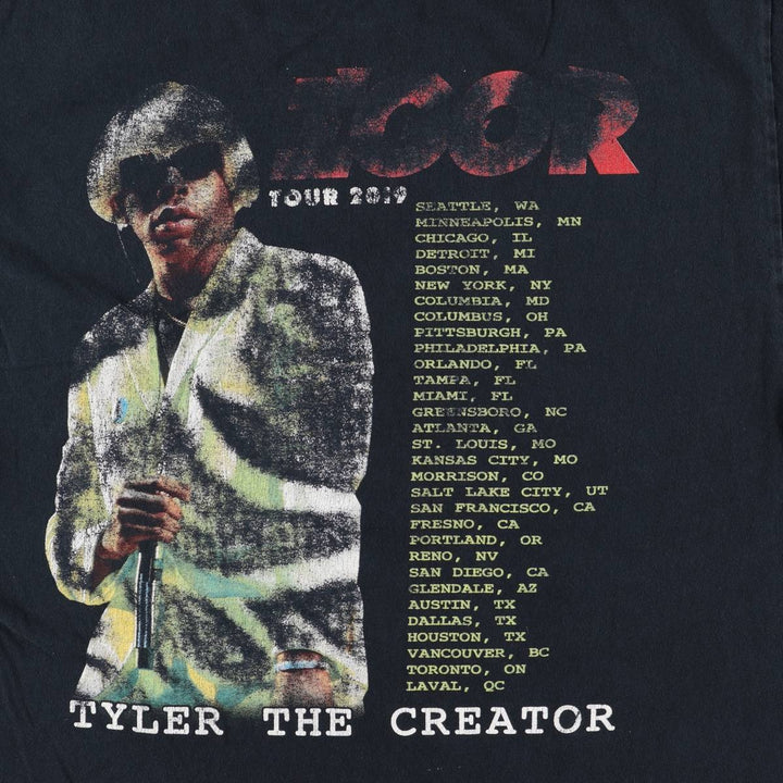 Tyler, The Creator Rap T-shirt, Men's Size Medium cotton black type Vintage Second Hand