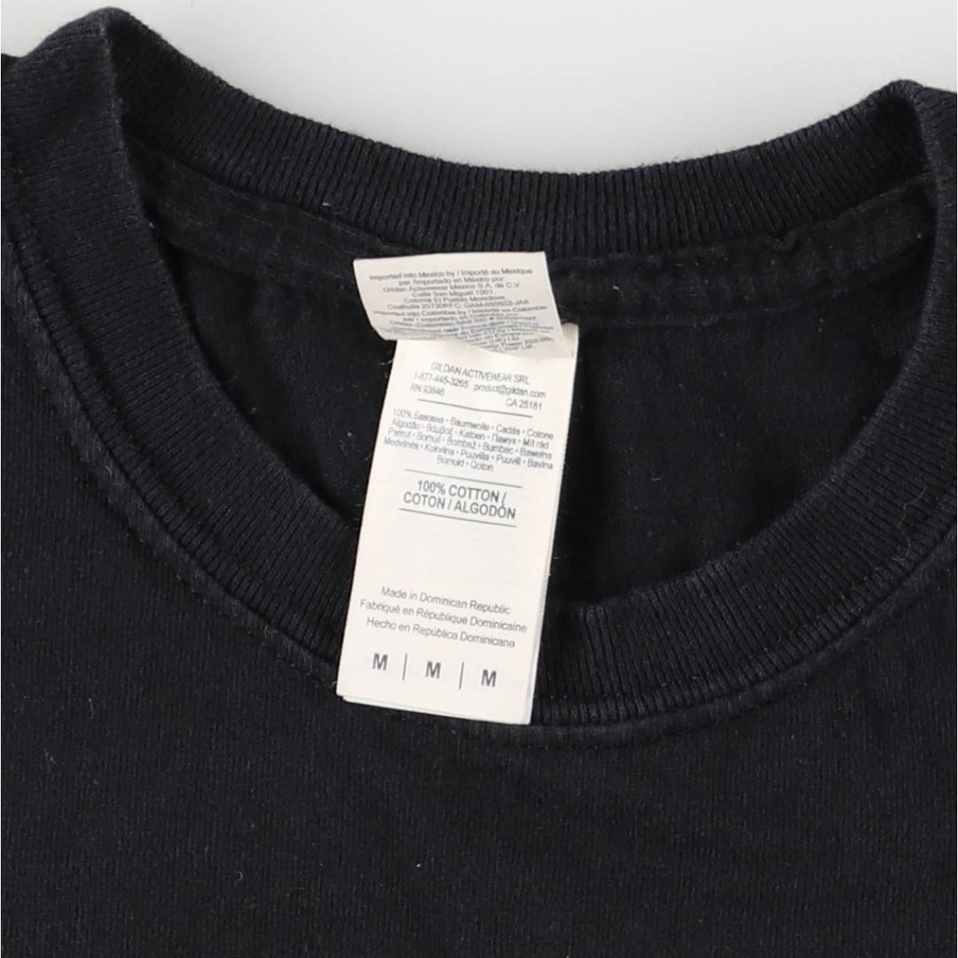 Gildan ZZTOP Band T-Shirt, Men's Size Medium cotton black type Vintage Second Hand