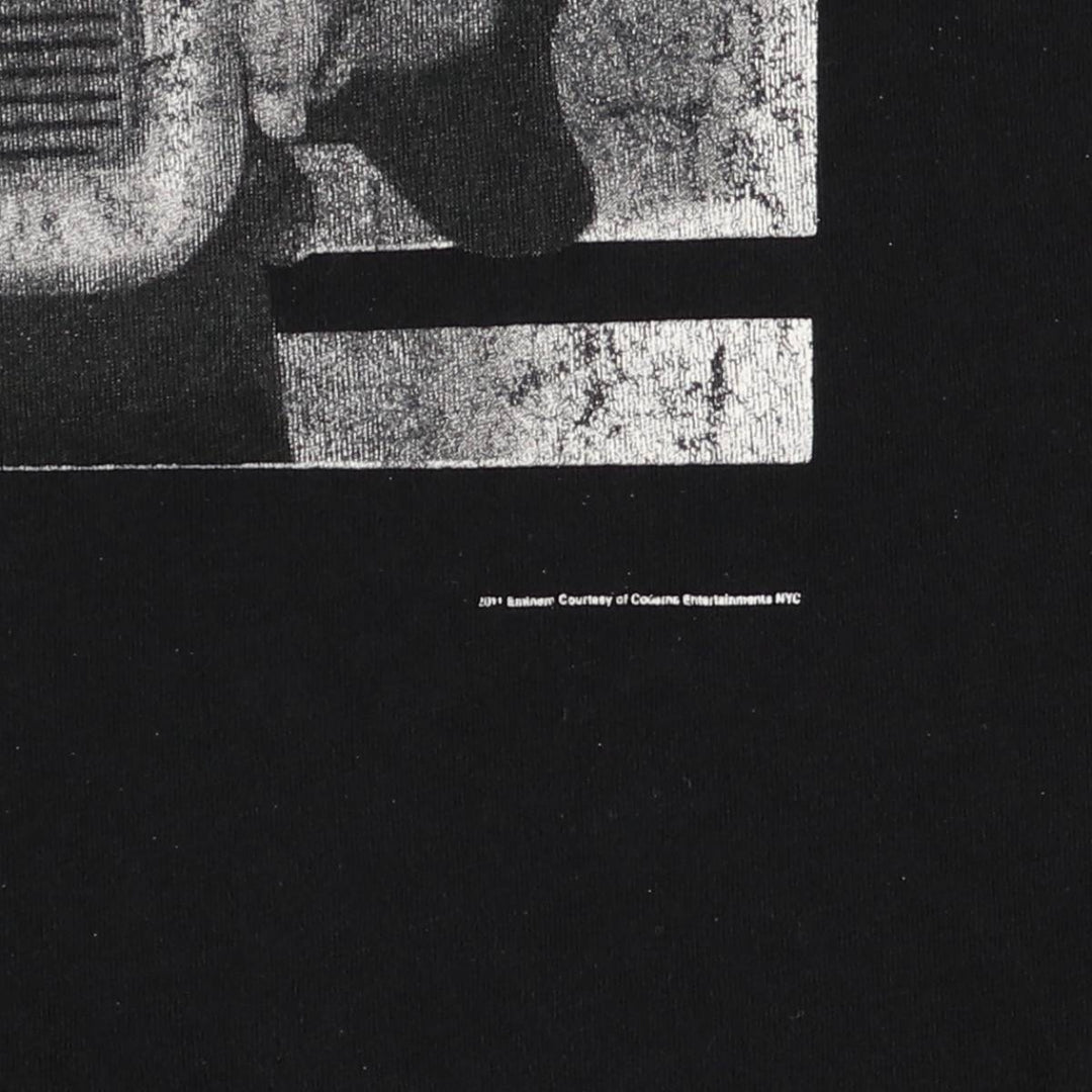 EMINEM Rap T-shirt, Men's L size cotton black type Vintage Second Hand