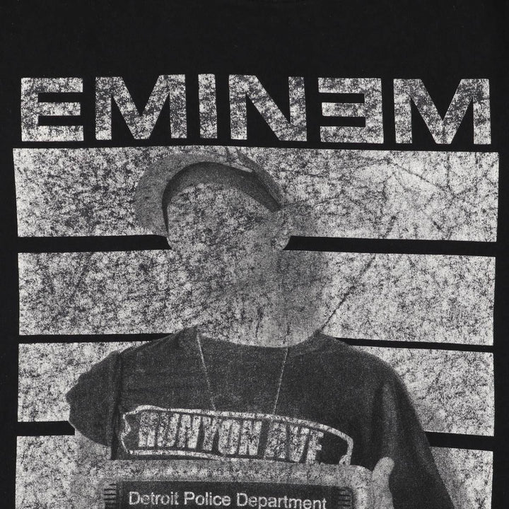 EMINEM Rap T-shirt, Men's L size cotton black type Vintage Second Hand