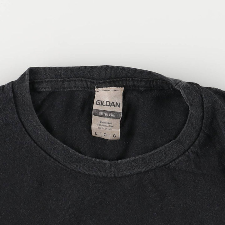 Gildan GILDAN NIRVANA Nirvana Band T-shirt Band T Men's L size cotton black type Vintage Second Hand