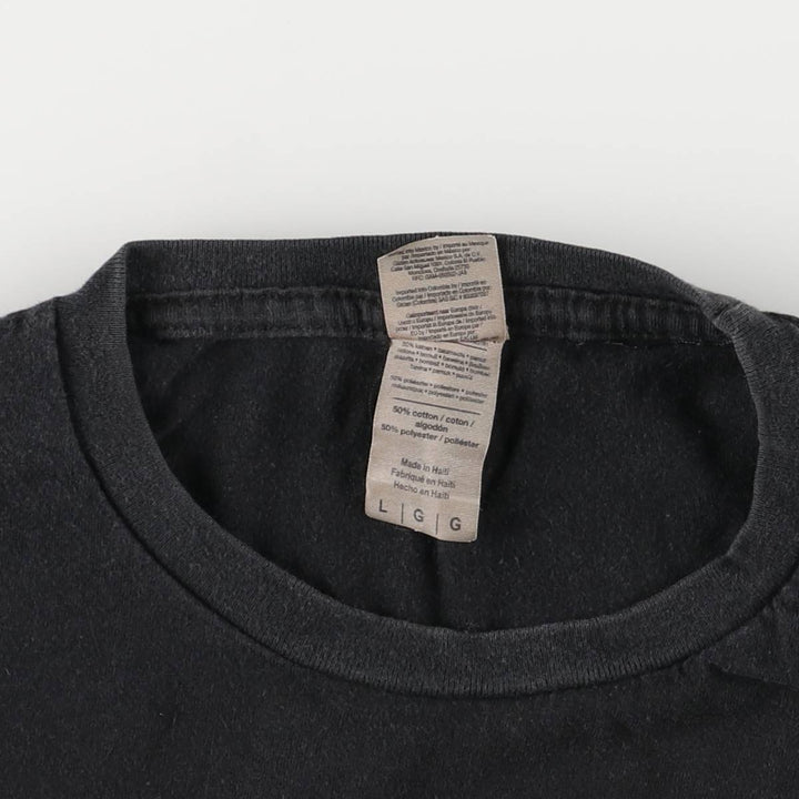 Gildan GILDAN NIRVANA Nirvana Band T-shirt Band T Men's L size cotton black type Vintage Second Hand