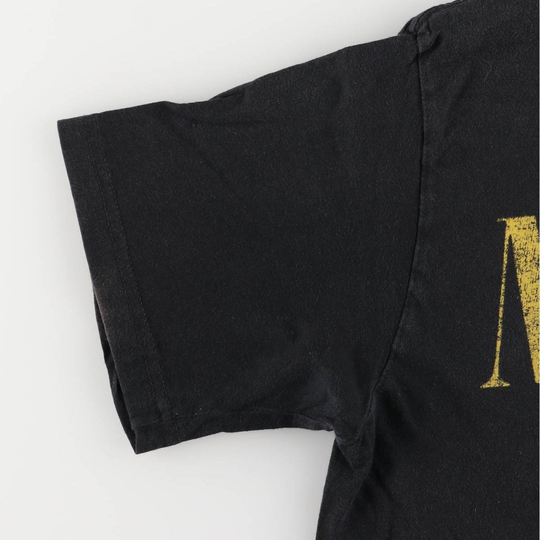 Gildan GILDAN NIRVANA Nirvana Band T-shirt Band T Men's L size cotton black type Vintage Second Hand