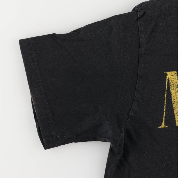 Gildan GILDAN NIRVANA Nirvana Band T-shirt Band T Men's L size cotton black type Vintage Second Hand