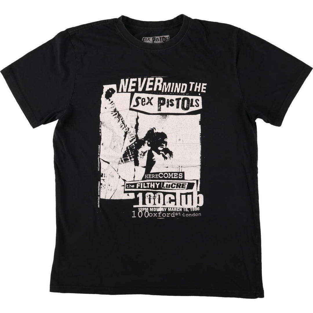 SEX PISTOLS Band T-Shirt, Men's Size Small cotton black type Vintage Second Hand