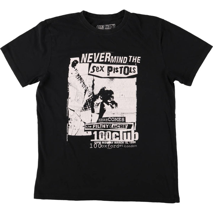 SEX PISTOLS Band T-Shirt, Men's Size Small cotton black type Vintage Second Hand