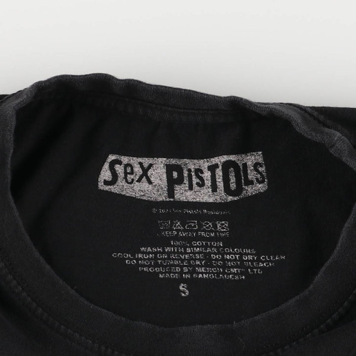 SEX PISTOLS Band T-Shirt, Men's Size Small cotton black type Vintage Second Hand