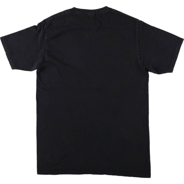 Billie Eilish Band T-shirt, Men's M size cotton black type Vintage Second Hand