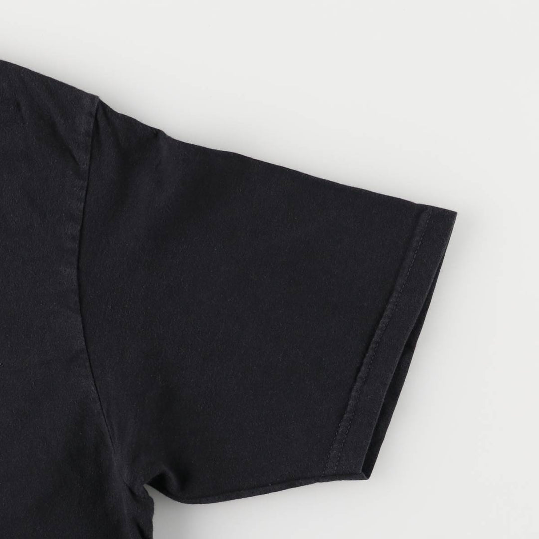 Billie Eilish Band T-shirt, Men's M size cotton black type Vintage Second Hand