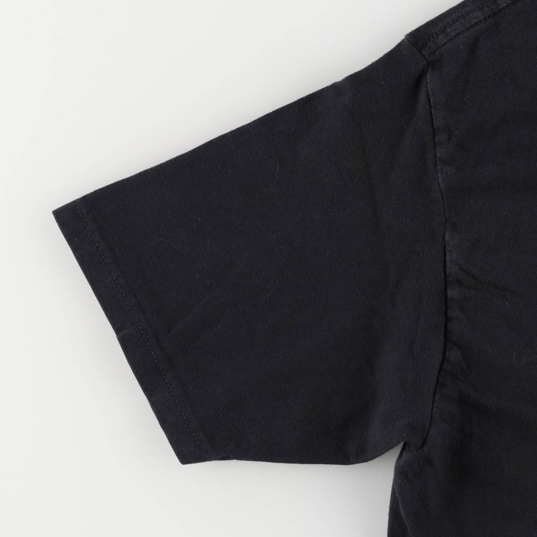 Billie Eilish Band T-shirt, Men's M size cotton black type Vintage Second Hand