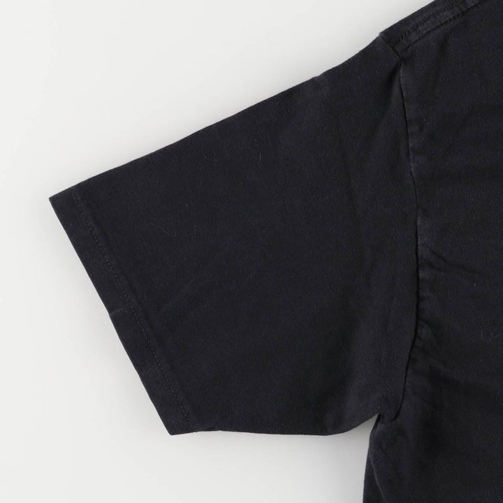 Billie Eilish Band T-shirt, Men's M size cotton black type Vintage Second Hand