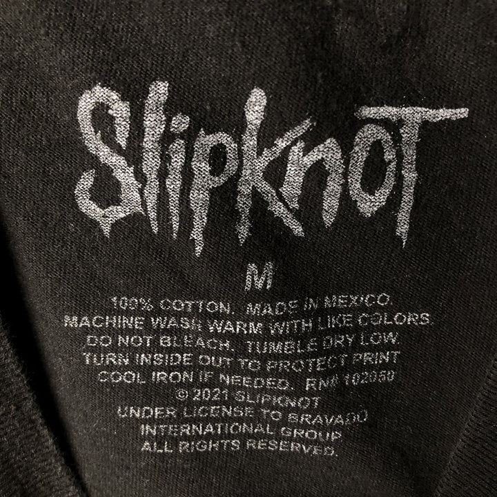 Slipknot Band T-shirt, Band T, Men's M size cotton black type Vintage Second Hand
