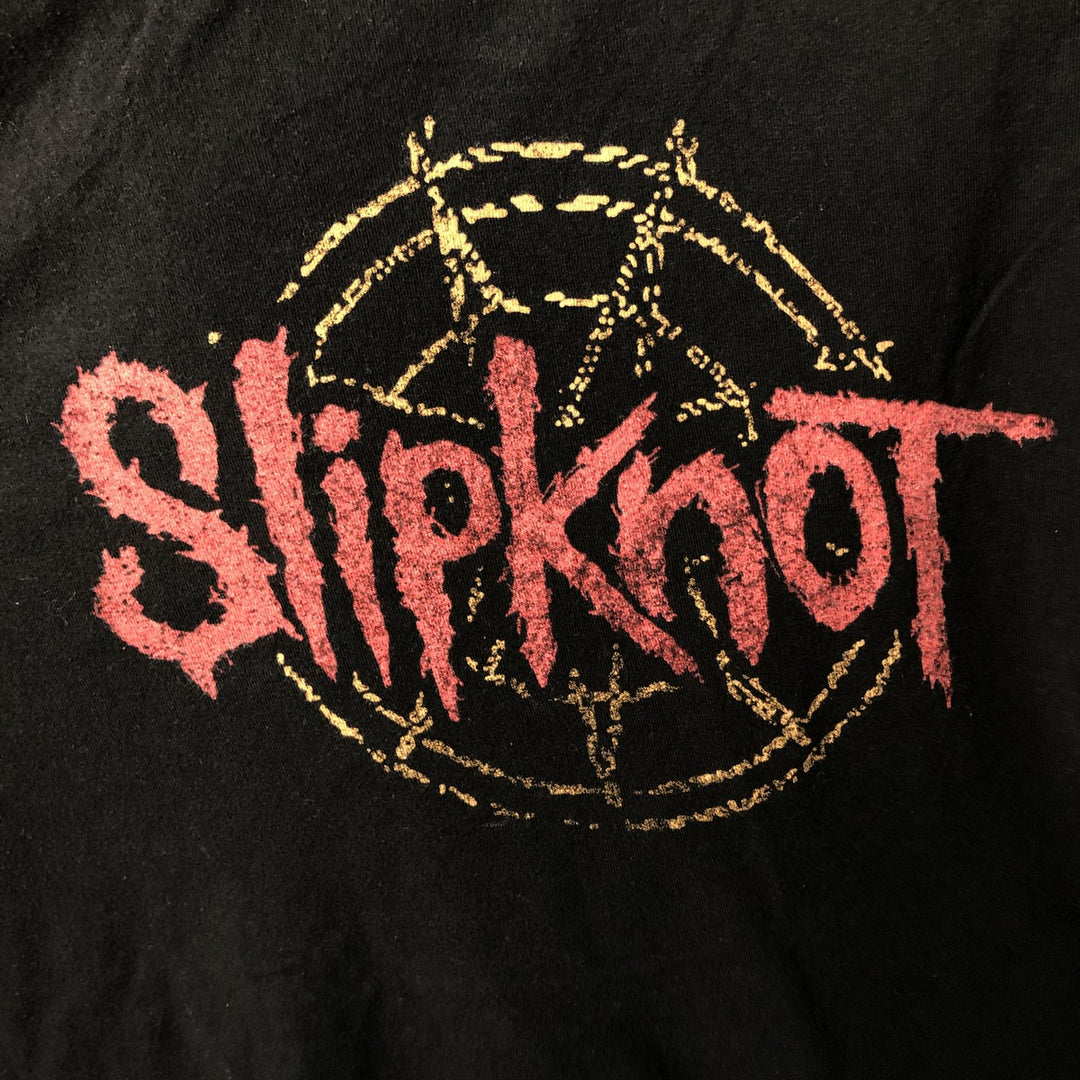 Slipknot Band T-shirt, Band T, Men's M size cotton black type Vintage Second Hand