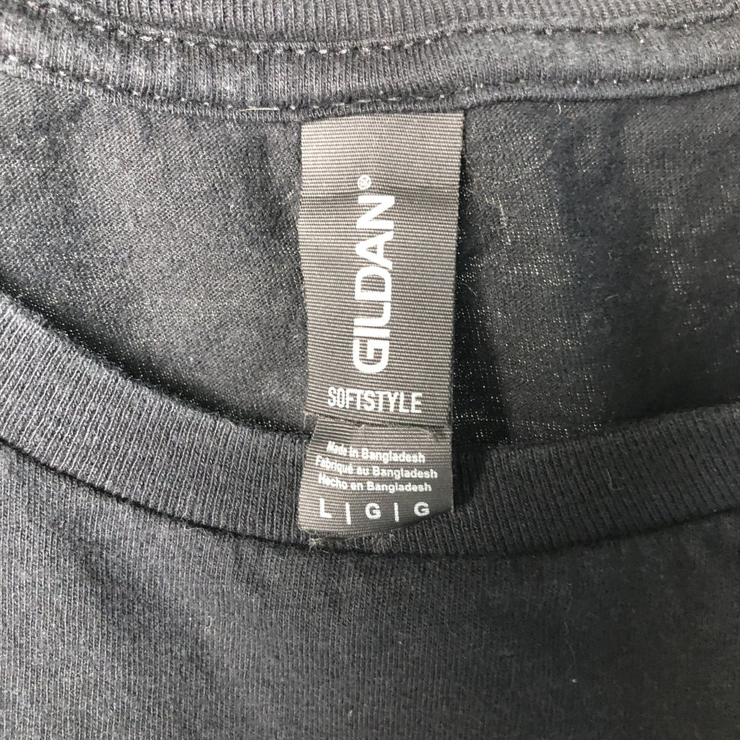 Gildan MOTORHEAD Skull Pattern Band T-Shirt, Men's Size L cotton black type Vintage Second Hand