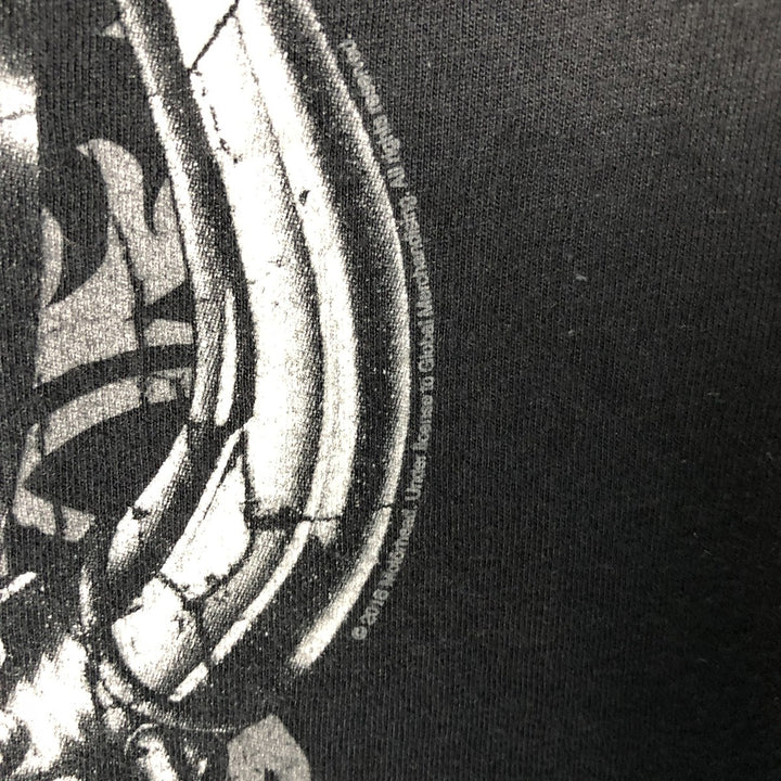 Gildan MOTORHEAD Skull Pattern Band T-Shirt, Men's Size L cotton black type Vintage Second Hand