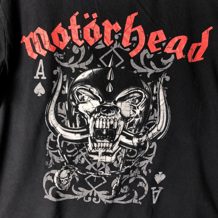 Gildan MOTORHEAD Skull Pattern Band T-Shirt, Men's Size L cotton black type Vintage Second Hand