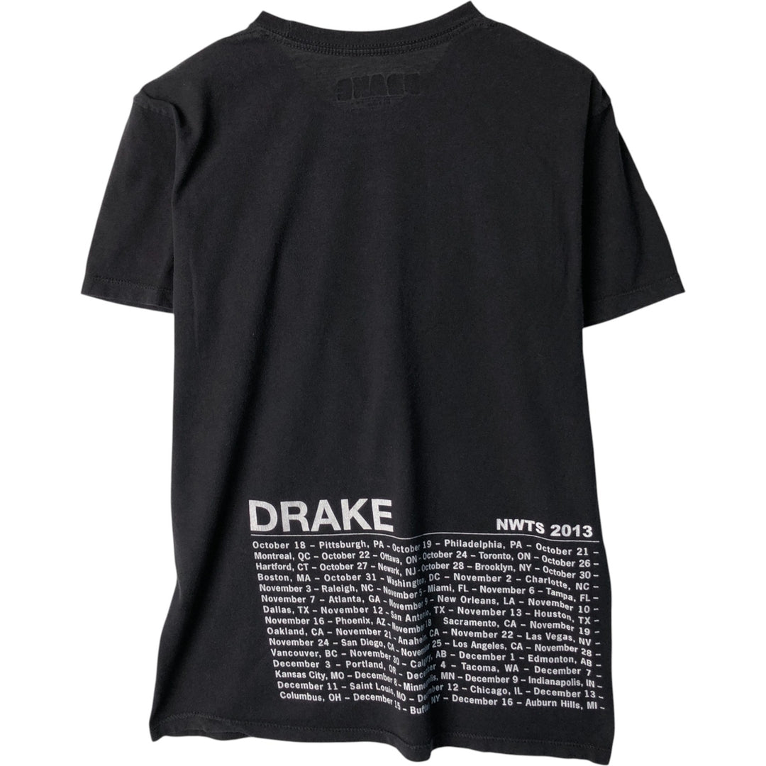 DRAKE Rap T-shirt, Men's M size cotton black type Vintage Second Hand
