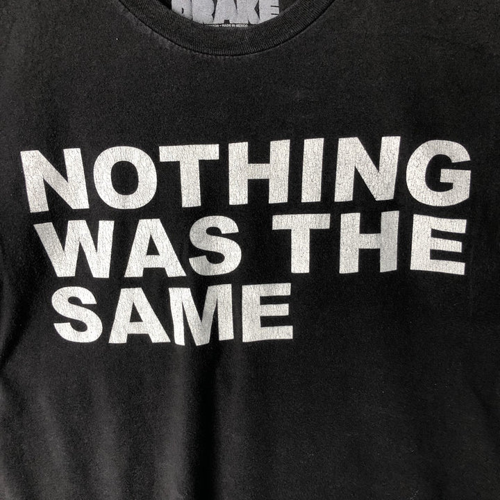 DRAKE Rap T-shirt, Men's M size cotton black type Vintage Second Hand