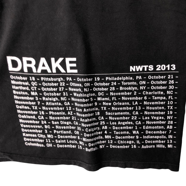 DRAKE Rap T-shirt, Men's M size cotton black type Vintage Second Hand