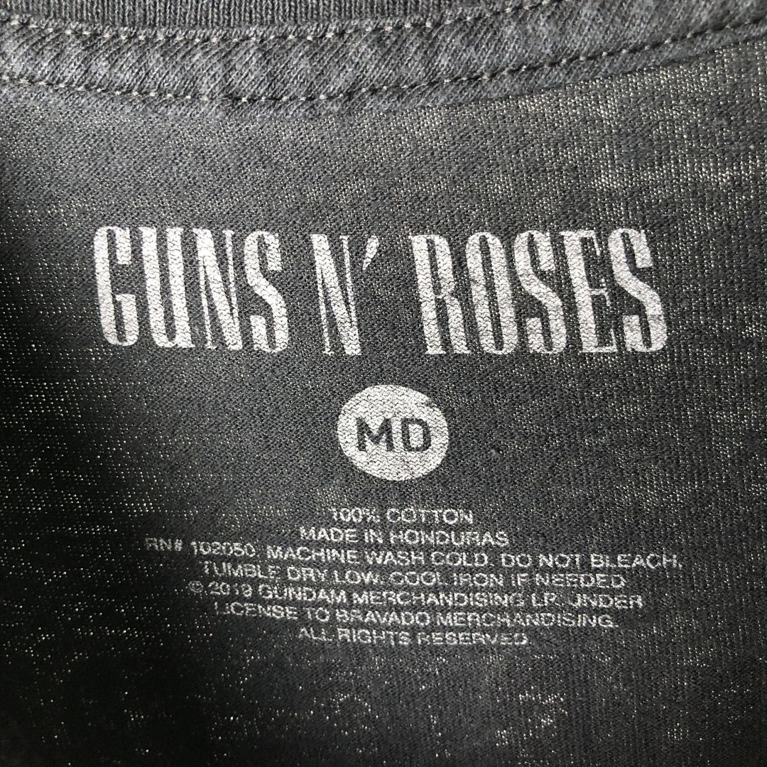 Guns N' Roses Band T-shirt, Men's M size cotton black type Vintage Second Hand