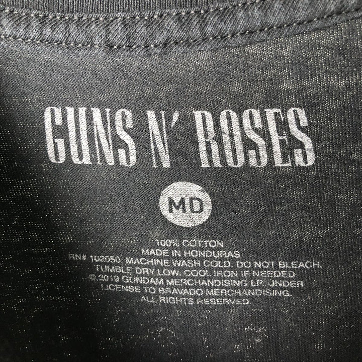 Guns N' Roses Band T-shirt, Men's M size cotton black type Vintage Second Hand