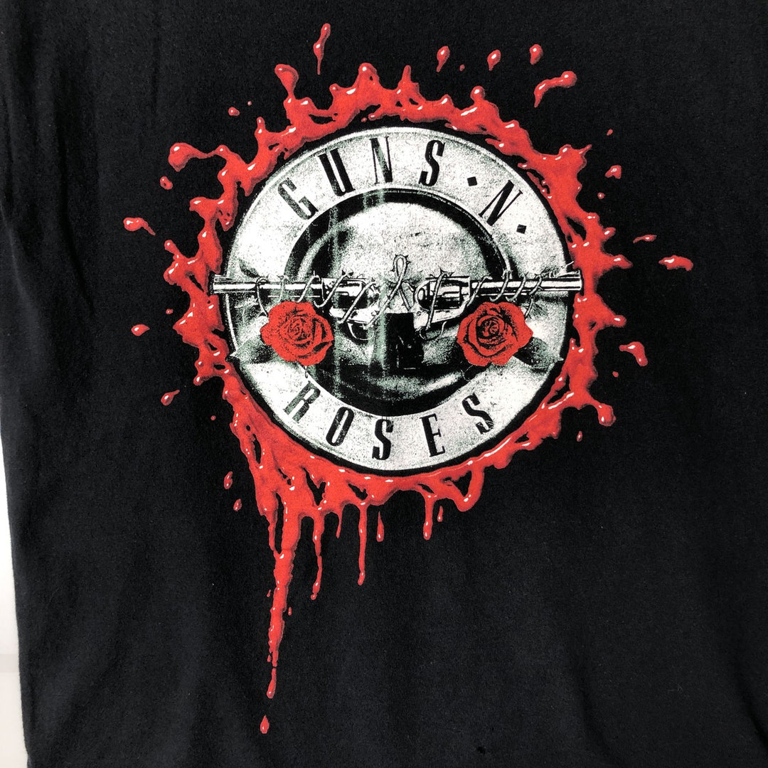 Guns N' Roses Band T-shirt, Men's M size cotton black type Vintage Second Hand