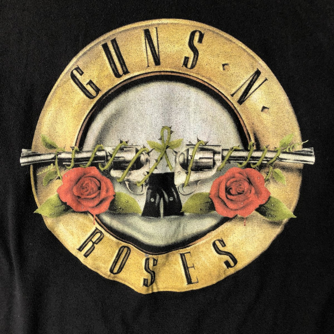 Guns N' Roses Band T-shirt, Band T, Men's L size cotton black type Vintage Second Hand