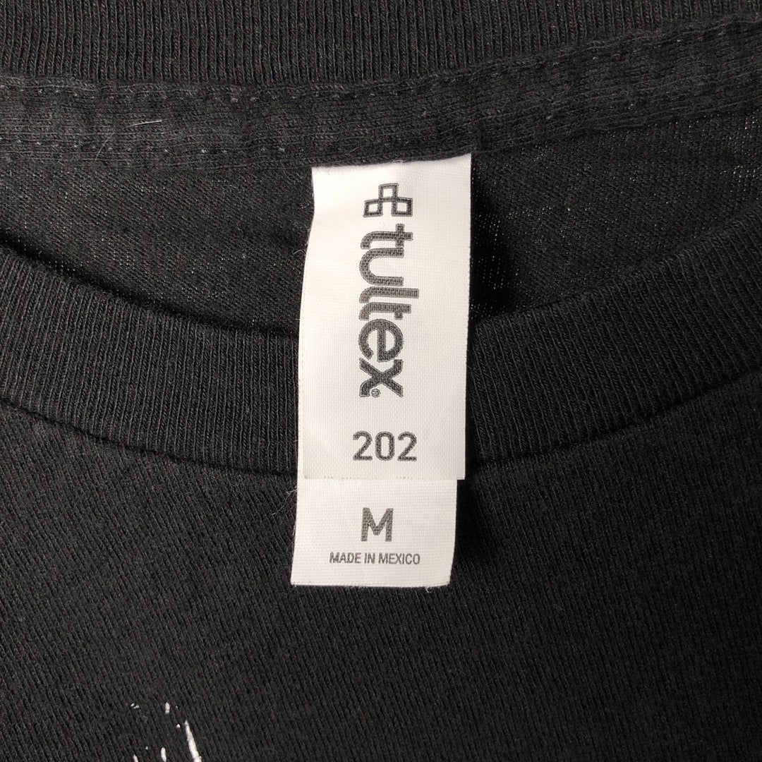 TULTEX MY CHEMICAL ROMANCE Skull Pattern Band T-Shirt, Men's Size Medium cotton black type Vintage Second Hand