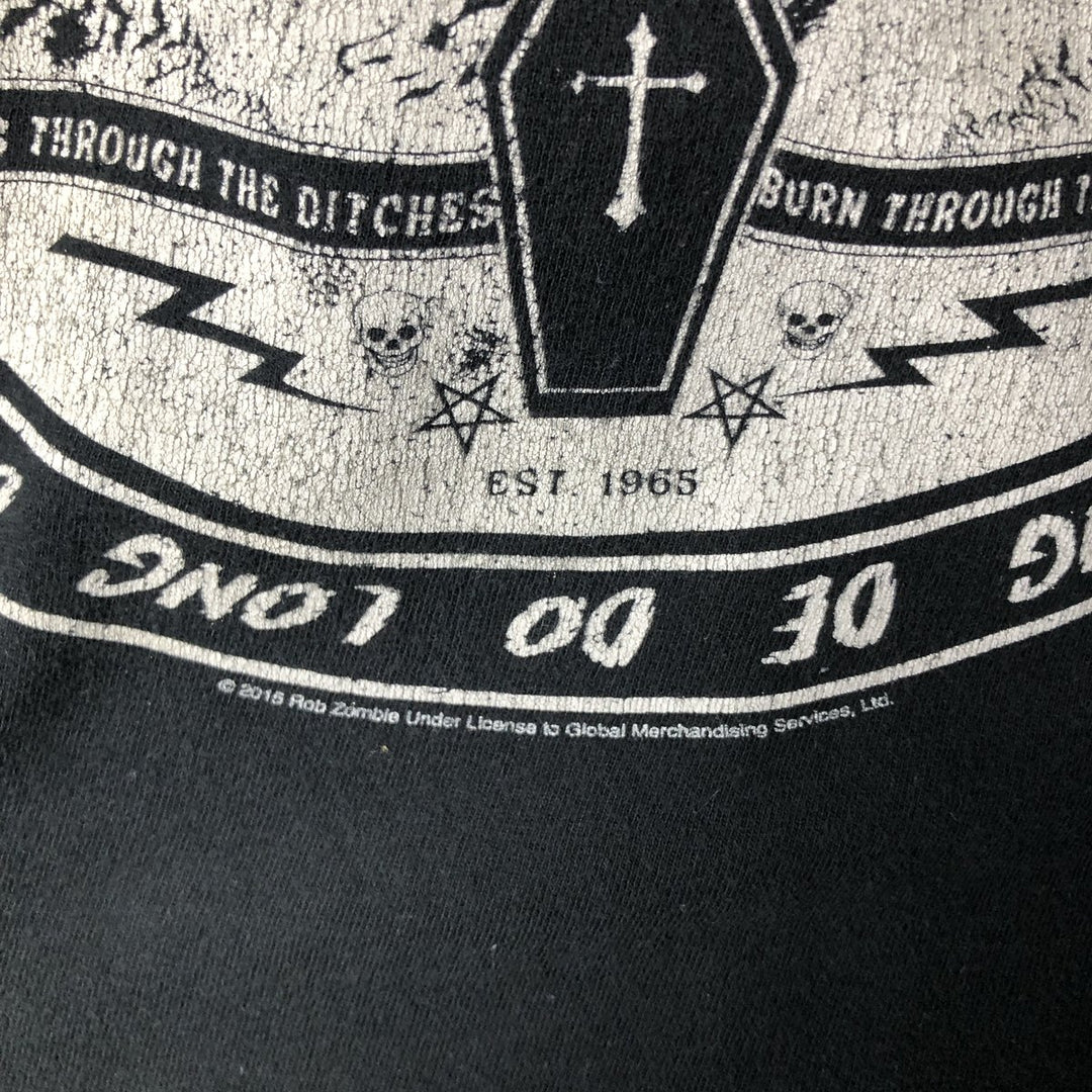Rob Zombie band T-shirt, men's size M unclear black type Vintage Second Hand