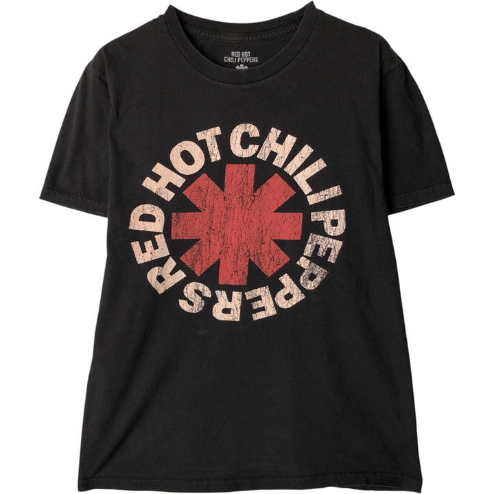 RED HOT CHILI PEPPERS Red Hot Chili Peppers Band T-shirt Band T Men's S equivalent cotton black type Vintage Second Hand