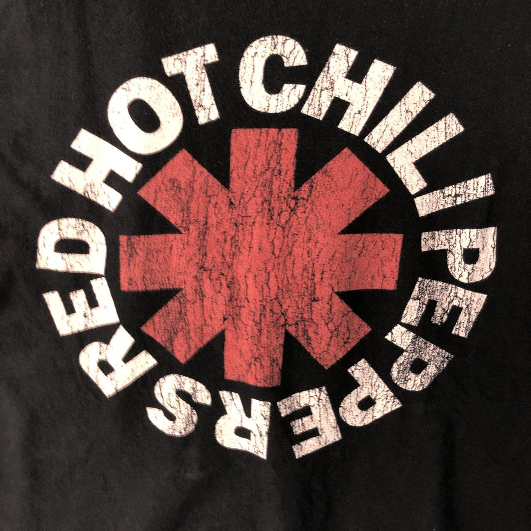 RED HOT CHILI PEPPERS Red Hot Chili Peppers Band T-shirt Band T Men's S equivalent cotton black type Vintage Second Hand