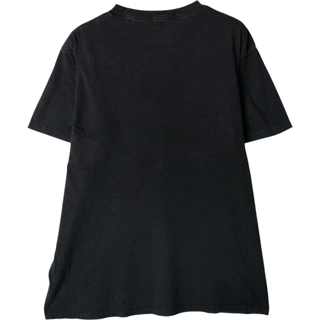 THE BEATLES Band T-shirt, Men's L size cotton black type Vintage Second Hand