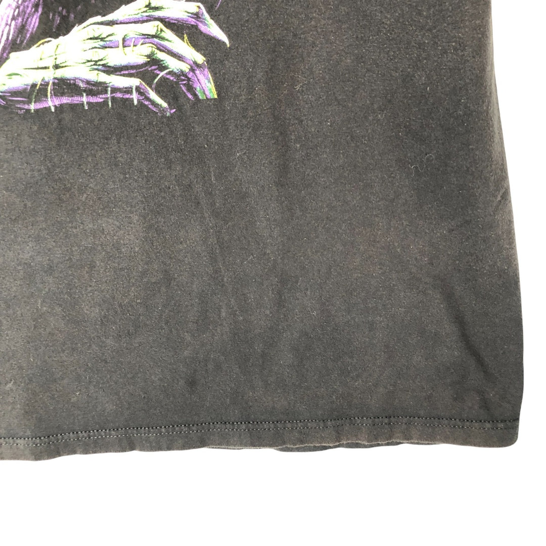 Metallica Skull Pattern Band T-shirt Band Tee Men's M size cotton black type Vintage Second Hand